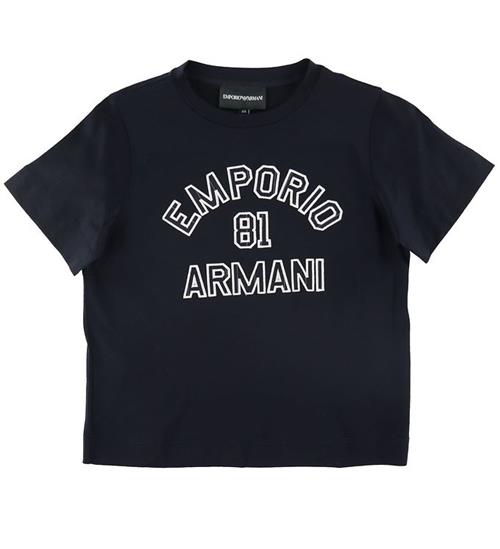 Se Emporio Armani T-shirt - Navy m. Hvid ved KidsWorld