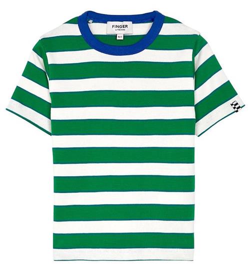 Se Finger in The Nose Finger In The Nose T-Shirt - Sailor - Green Stripes ved KidsWorld