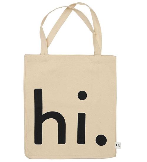 Se Design Letters Design Letters Shopper - Hi - Natural/Black ved KidsWorld