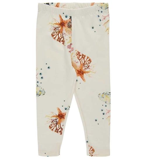 Se The New Siblings Leggings - TnsGaige - White Swan Coral ved KidsWorld