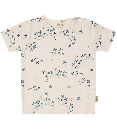 Se Petit Piao Petit Piao T-shirt - Blomster Print - Clover ved KidsWorld