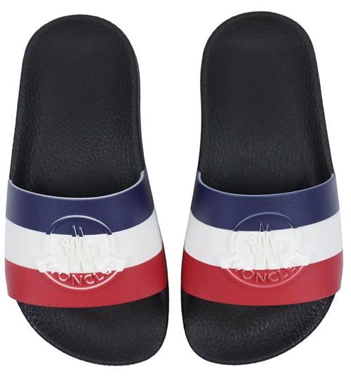 Moncler Badesandaler - Petit Basile - Sort m. Logo