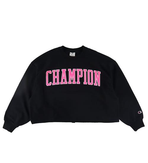 Se Champion Champion Fashion Sweatshirt - Croptop - Sort ved KidsWorld