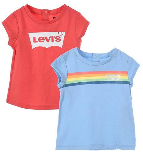 Se Levis Kids T-shirt - 2-Pak - Iconic - Rose of Sharon ved KidsWorld