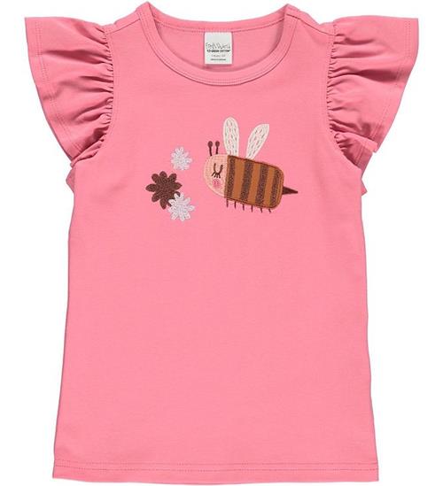 Se Freds World Freds World T-shirt - Bumblebee Frill - Pink ved KidsWorld