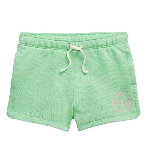 Polo Ralph Lauren Sweatshorts - Longwood - LysegrÃ¸n m. Rosa