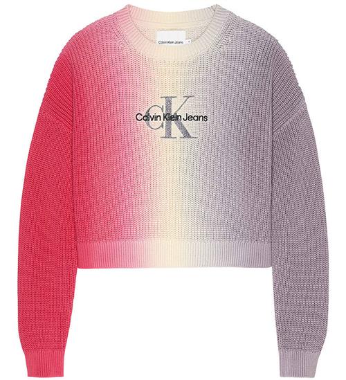 Calvin Klein Bluse - Strik - Monogram Gradient - Auburn