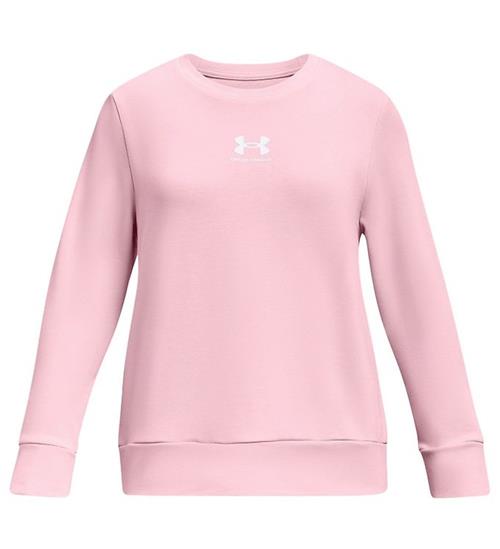 Se Under Armour Sweatshirt - River Terry Crew - Pink ved KidsWorld