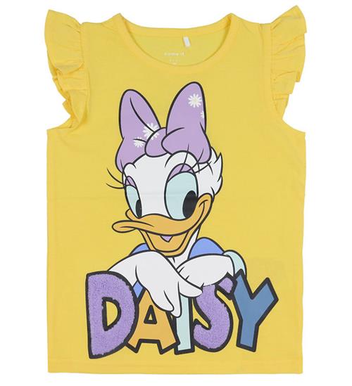 Se Name It Name It T-shirt - NmfMaise Daisy - Aspen Gold ved KidsWorld