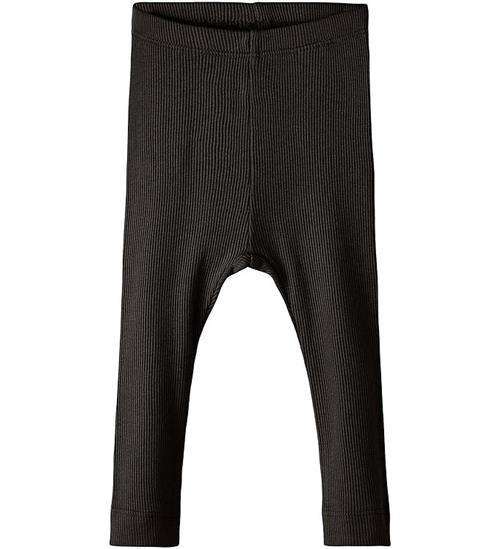 Name It Leggings - Rib - Noos - NbnKab - Sort