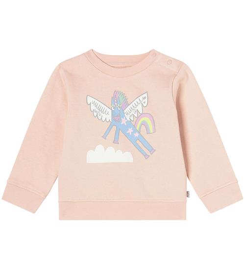 Stella McCartney Kids Stella McCartney Kids Sweatshirt - Pudderrosa m. EnhjÃ¸rning