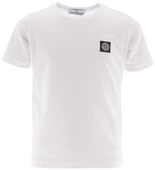 Se Stone Island T-shirt - Hvid ved KidsWorld