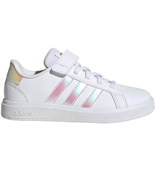 Se adidas Performance Sko - Grand Court 2.0 EL K - Hvid/Rosa ved KidsWorld