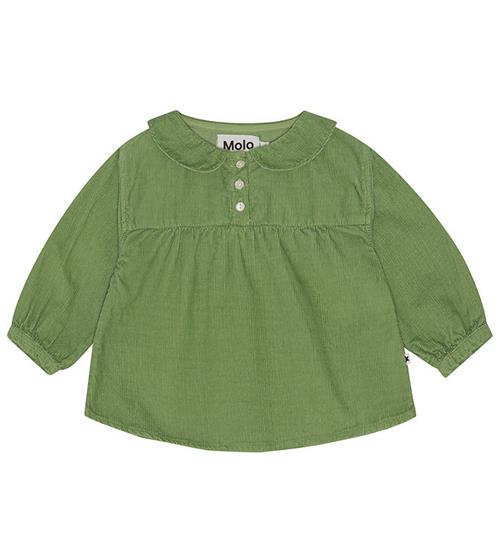 Se Molo Bluse - FlÃ¸jl - Erin - Moss Green ved KidsWorld