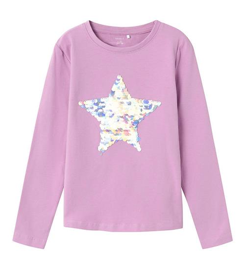 Se Name It Bluse - Noos - NkfLinstar - Violet Tulle ved KidsWorld