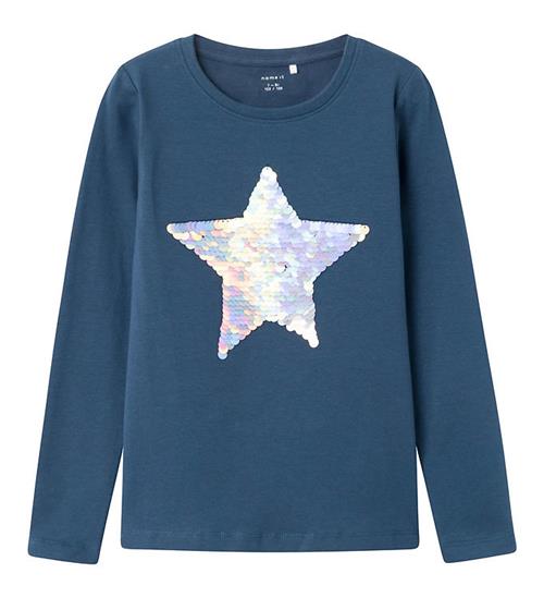 Se Name It Name It Bluse - Noos - NkfLinstar - Insignia Blue ved KidsWorld