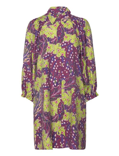 YAS Yasemili 7/8 Shirt Dress S. YAS Purple