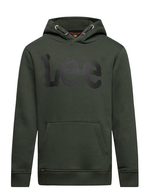 Se Lee Jeans Wobbly Graphic Bb Oth Hoodie Lee Jeans Green ved Booztlet