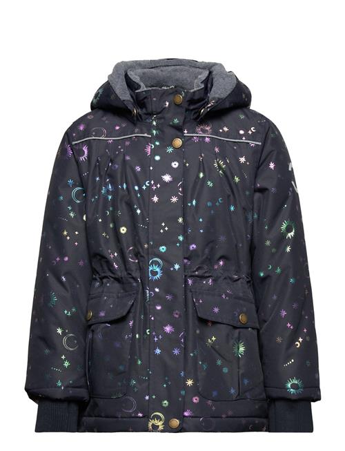 Polyester Girls Jacket - Glitter Mikk-line Navy