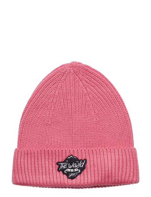 Kids Only Kogmikaela Badge Beanie Cp Acc Kids Only Pink