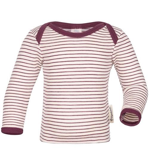 Se Engel Bluse - Uld/Silke - Natural/Orchid ved KidsWorld