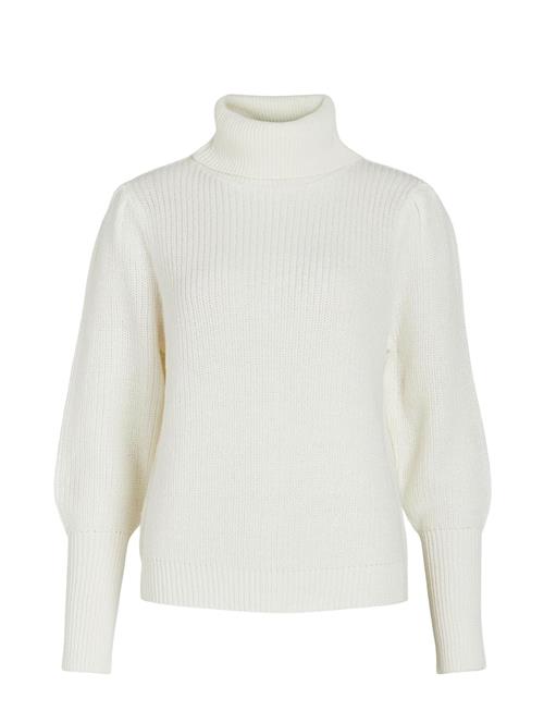 Vila Vilou New Rollneck L/S Knit Top - Noos Vila White