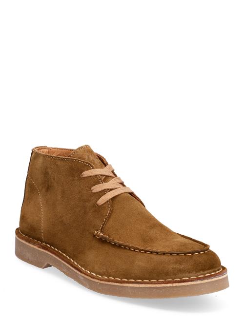 Se Selected Homme Slhriga New Suede Moc-Toe Chukka B Selected Homme Brown ved Booztlet