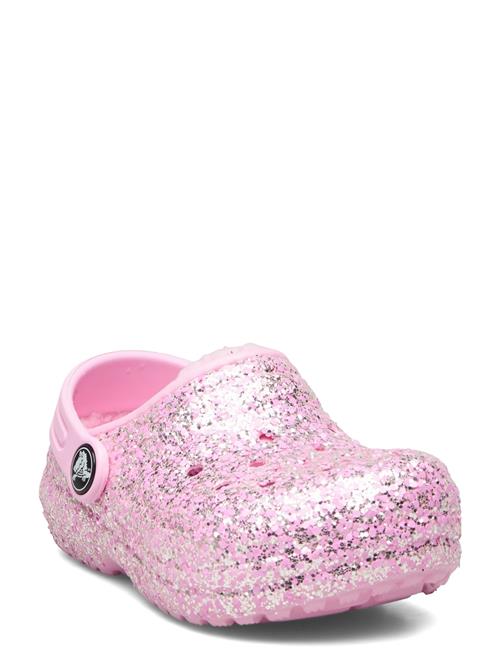 Crocs Classic Lined Glitter Clog T Crocs Pink