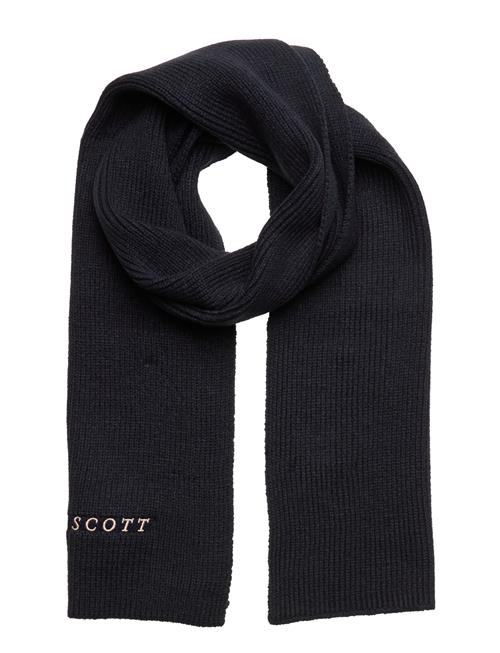 Se Lyle & Scott Ribbed Scarf Lyle & Scott Navy ved Booztlet