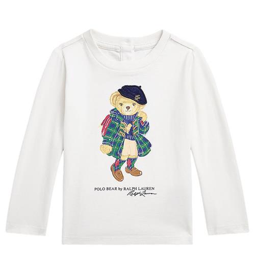 Polo Ralph Lauren Bluse - Hvid m. Bamse