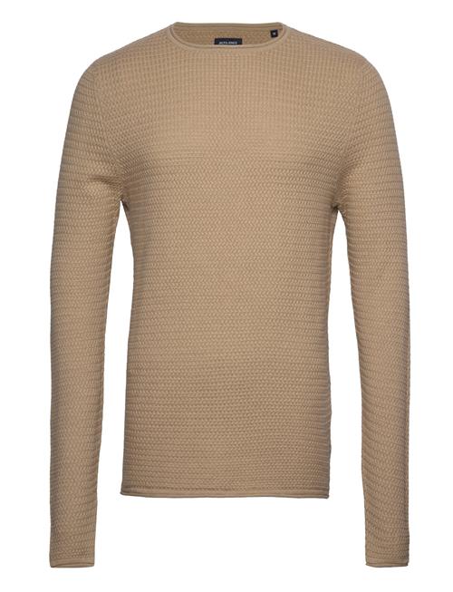 Se Jack & Jones Jprblumiguel Knit Crew Neck Noos Jack & J S Brown ved Booztlet