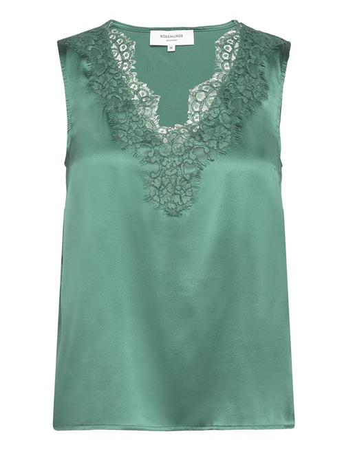 Rosemunde Jade Silk Top W/ Lace Rosemunde Green