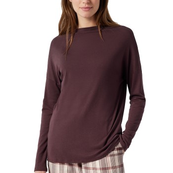 Se Schiesser Mix and Relax Long Interlock Shirt Brun 38 Dame ved Timarco