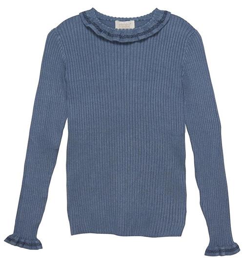 Se Creamie Bluse - Pullover Rib Knit - Captains Blue ved KidsWorld