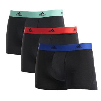 adidas 3P Active Flex Cotton Trunk Sort/Grøn bomuld Large Herre