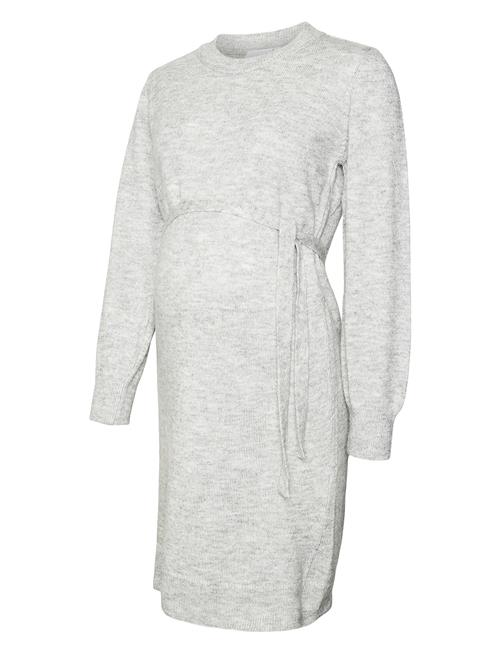 Mamalicious Mlnewanne L/S Abk Knit Dress A. Noos Mamalicious Grey