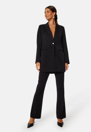 Se BUBBLEROOM Rochelle Flared Suit Pants Black 36 ved Bubbleroom