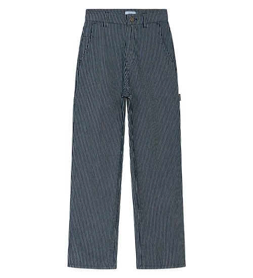 Grunt Jeans - Worker - Navy/Hvidstribet