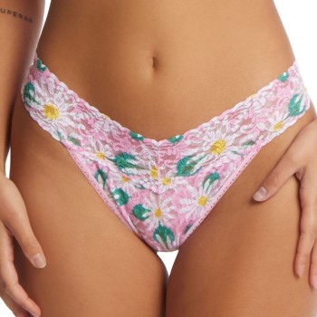 Hanky Panky Trusser Printed Original Rise Thong Rosa nylon One Size Dame