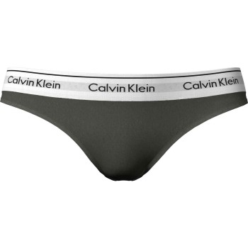 Calvin Klein Trusser Modern Cotton Field Olive Thong Oliven Medium Dame