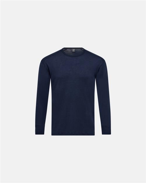 Langærmet t-shirt "wool"  | 100 merino uld | Navy