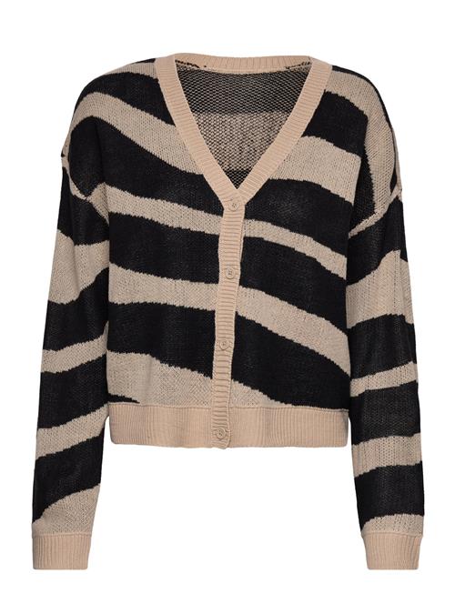 Se Vila Vilava Rev L/S Jacquard Knit Cardigan/Pb Vila Brown ved Booztlet