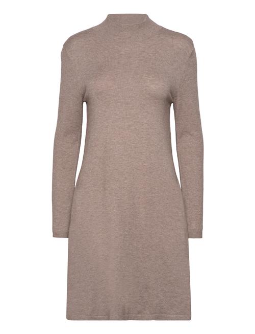 Vicomfy A-Line Rollneck Knit Dress/Su/Pb Vila Beige