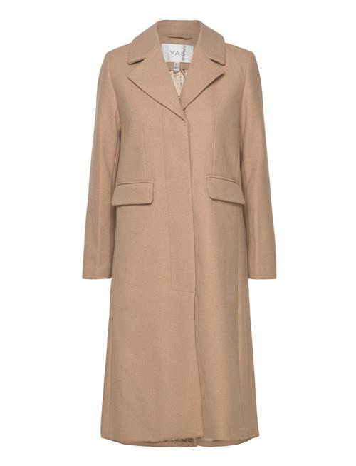 YAS Yaslima Ls Wool Mix Coat S. Noos YAS Beige