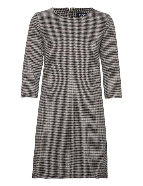 Onlbrilliant 3/4 Check Dress Noos Jrs ONLY Black