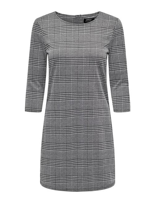 ONLY Onlbrilliant 3/4 Check Dress Noos Jrs ONLY Grey