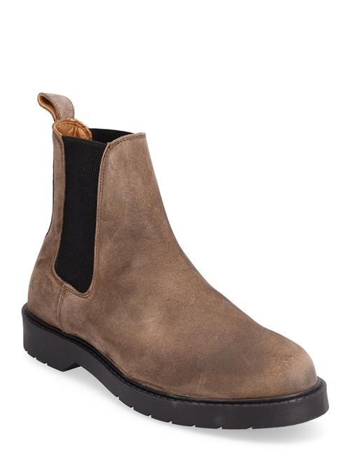 Selected Homme Slhtim Suede Chelsea Boot Selected Homme Brown