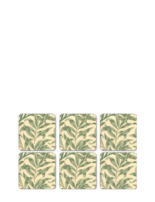 Morris & Co Coasters Willow Bough Green 6-P Morris & Co Patterned