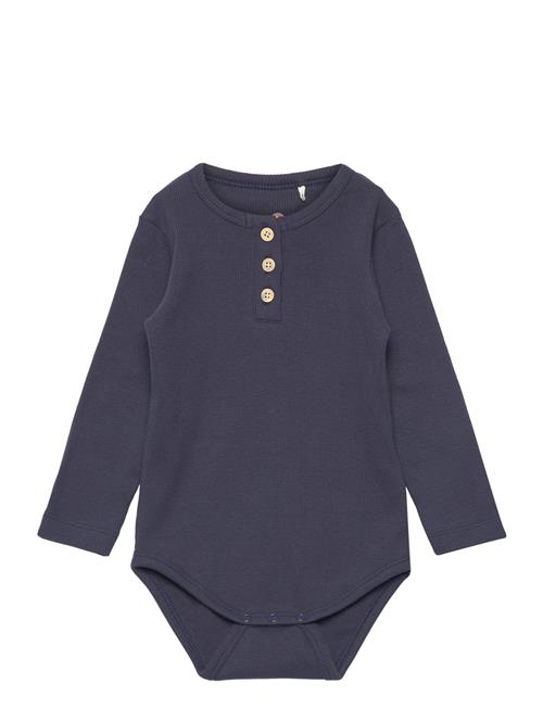 Se En Fant Body Ls Rib En Fant Navy ved Booztlet