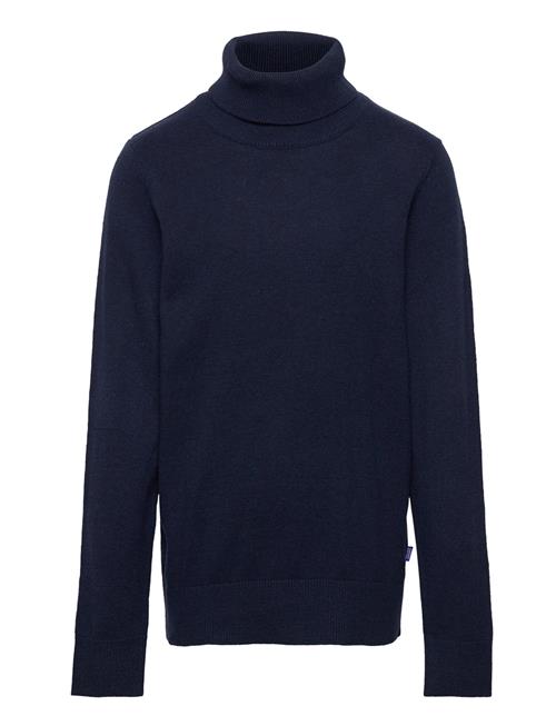 Se Jack & Jones Jjeemil Knit Roll Neck Jnr Jack & J S Navy ved Booztlet